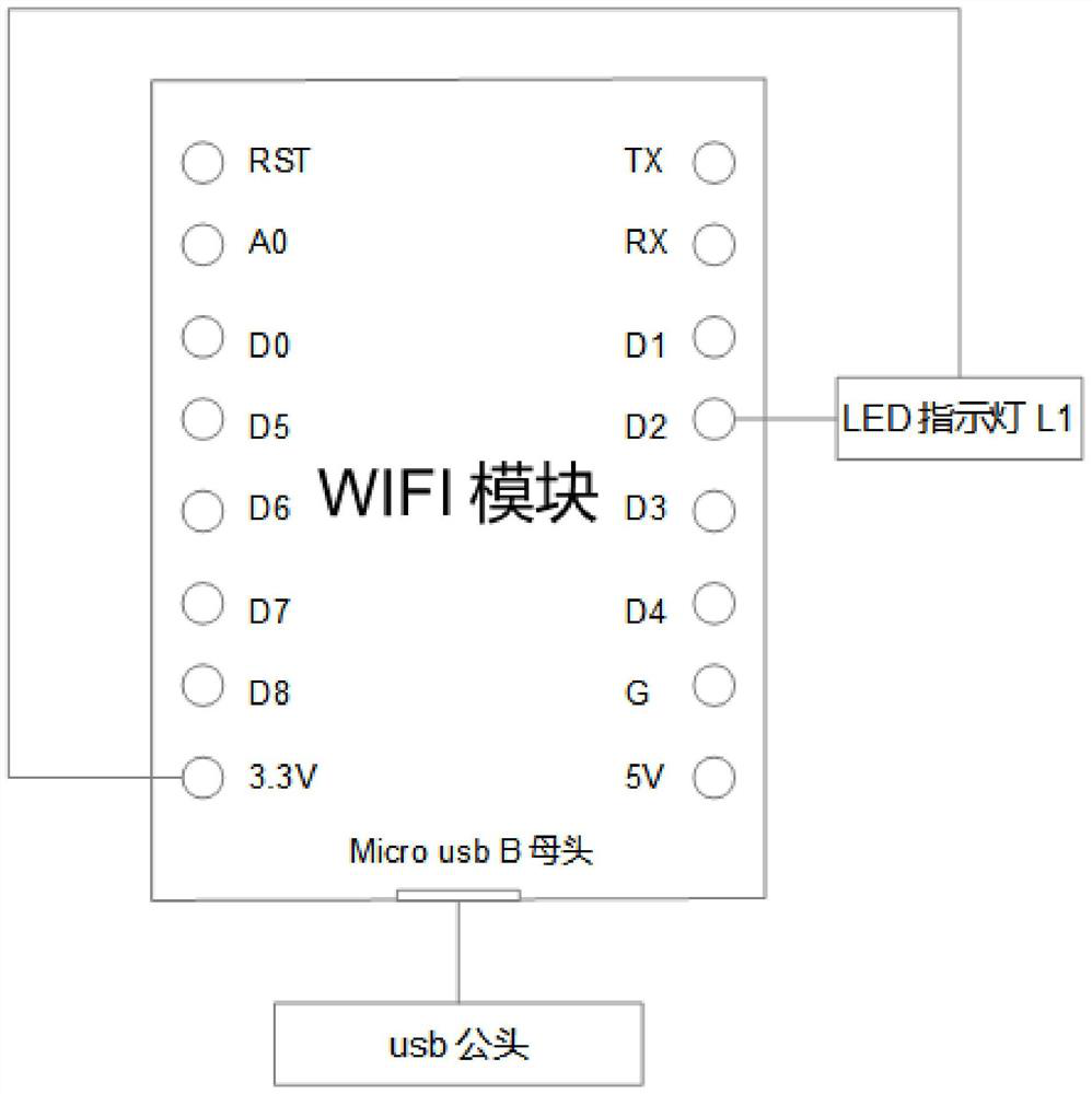 Wireless pedal control device and system based on WiFi