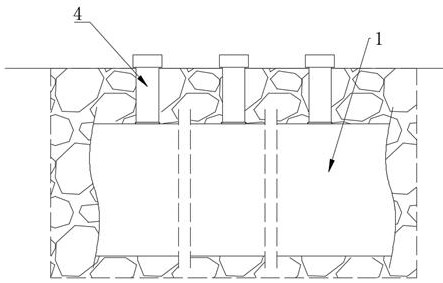 Buried thermal insulation pipeline convenient to detect and detection method thereof