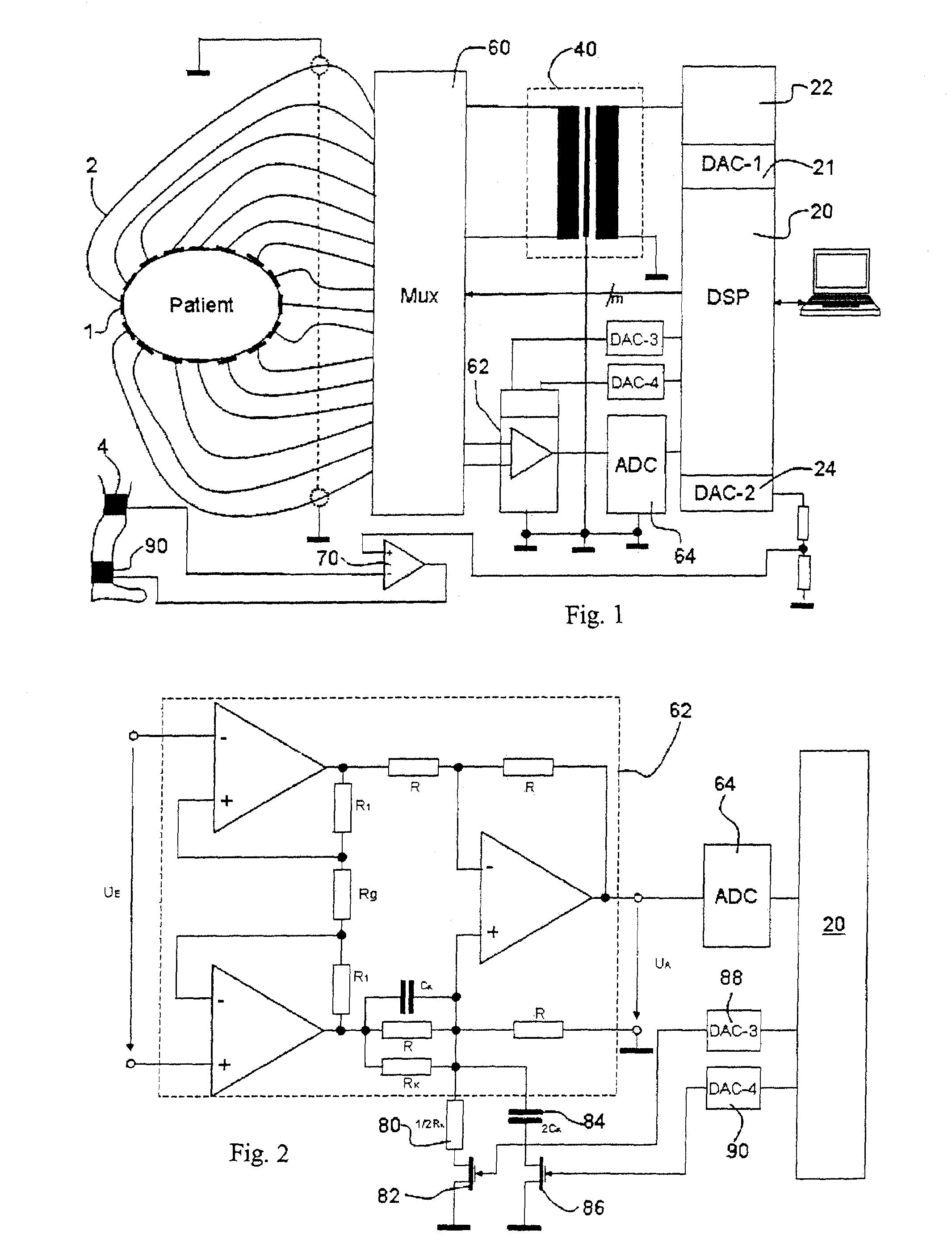 Electroimpedance tomograph with common-mode signal suppression