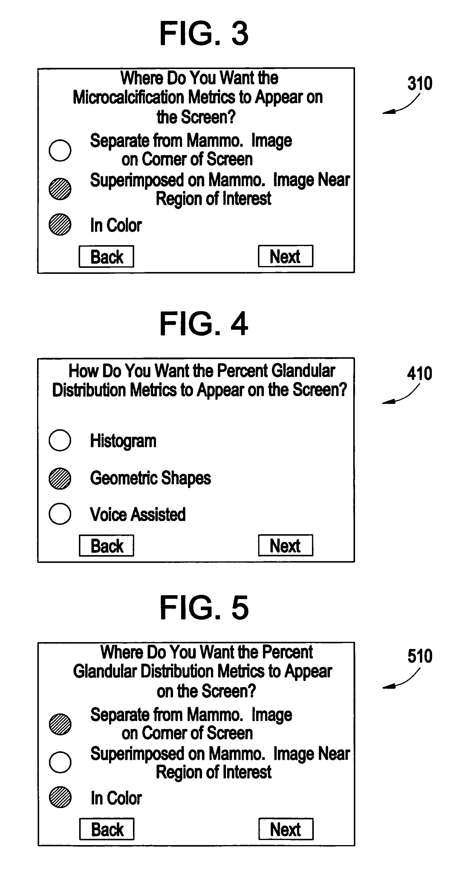 Method and apparatus for providing mammographic image metrics to a clinician