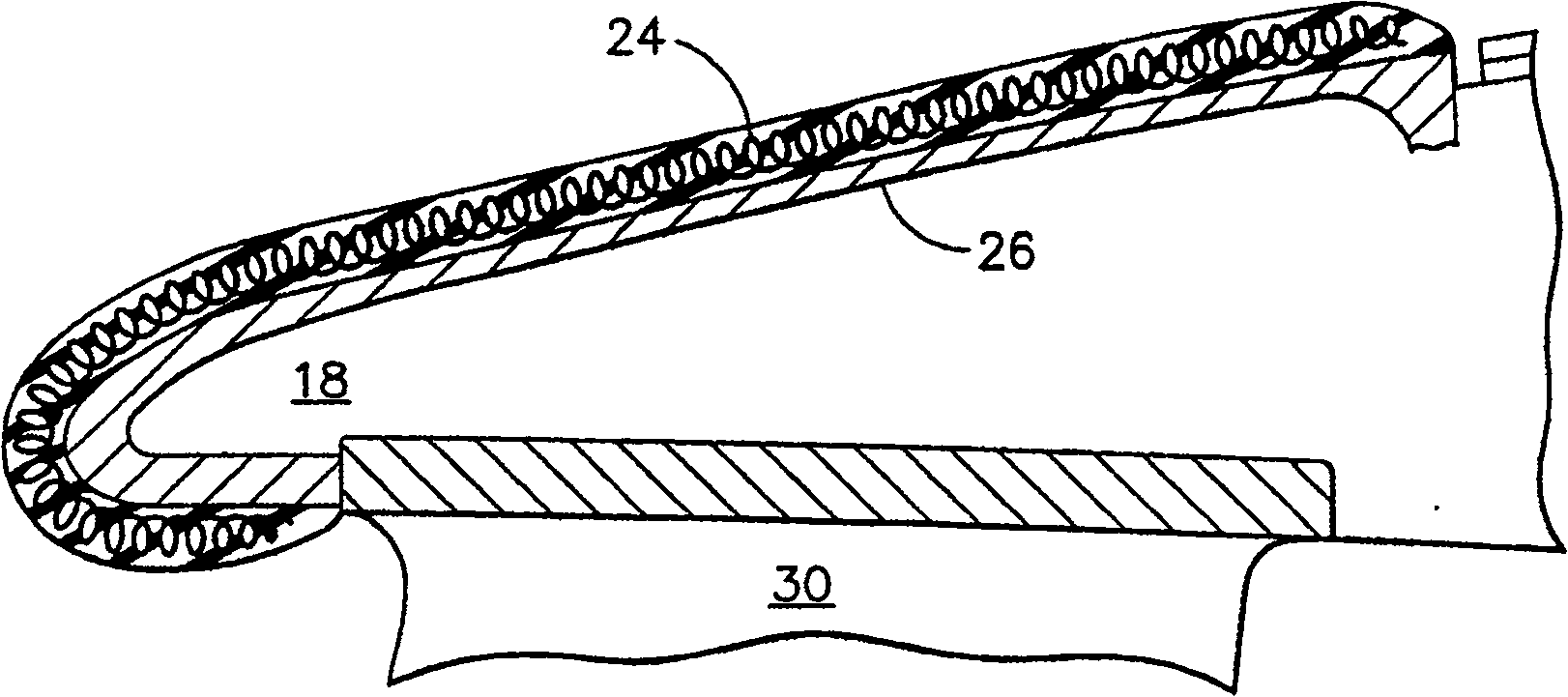 Internal anti-icing device of fanjet