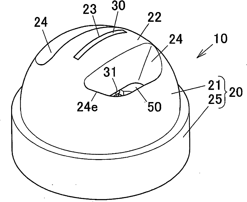 Extrusion die for metallic material