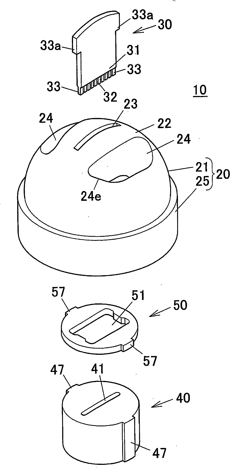 Extrusion die for metallic material