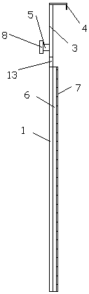 Suspended type dressing mirror with object suspending function