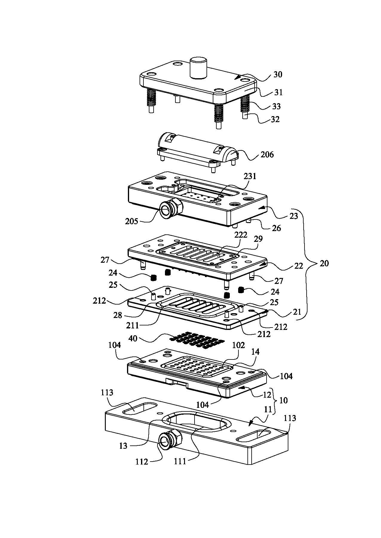 Automatic detecting device and method for waterproof button