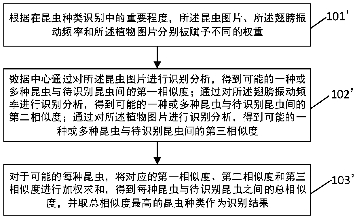 A pest identification early warning method and device based on multiple characteristics