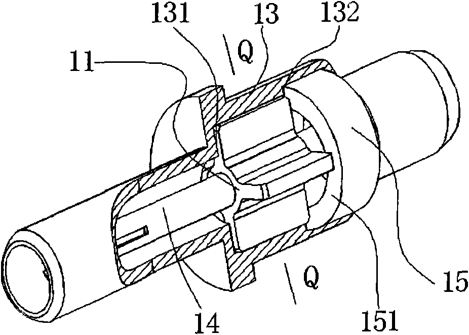 Medium supporting structure applied to radio-frequency coaxial connector