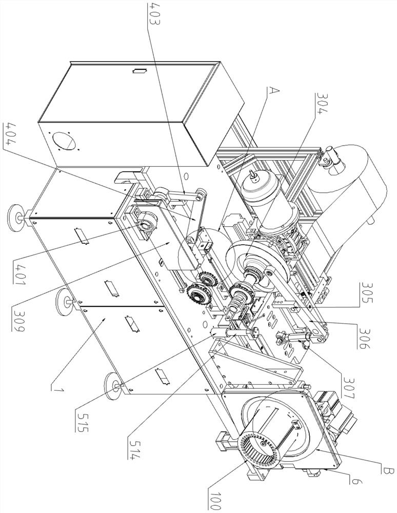 Horizontal paper inserting machine for production coil