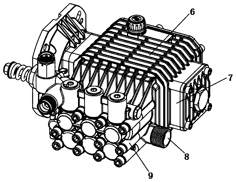 Efficient water-cooling high-pressure pump