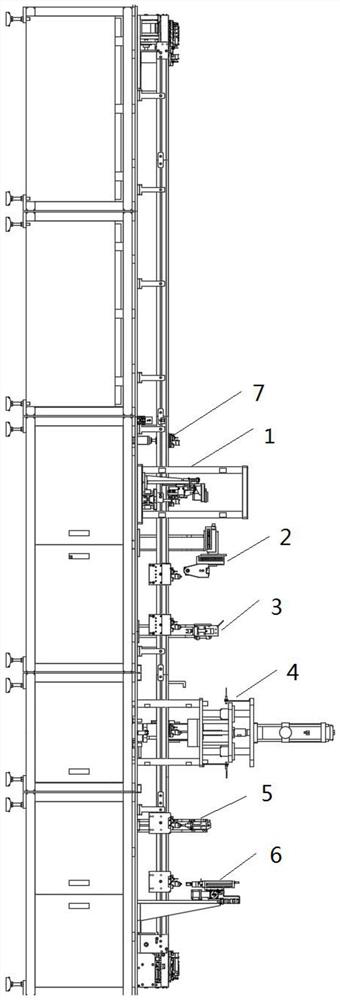 Automatic assembly line and method for short sensing element