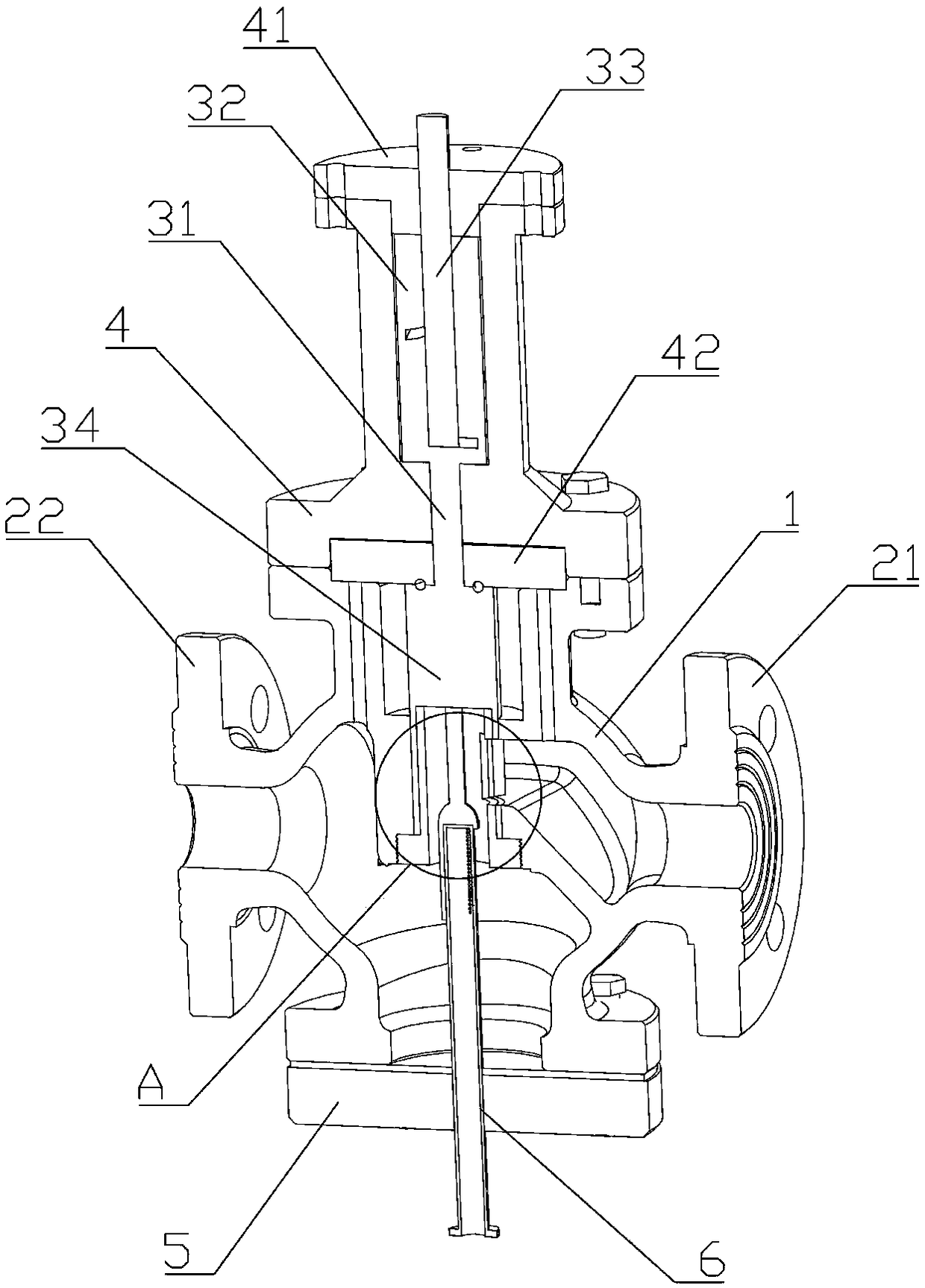 Convenient-to-adjust temperature and pressure reducing valve