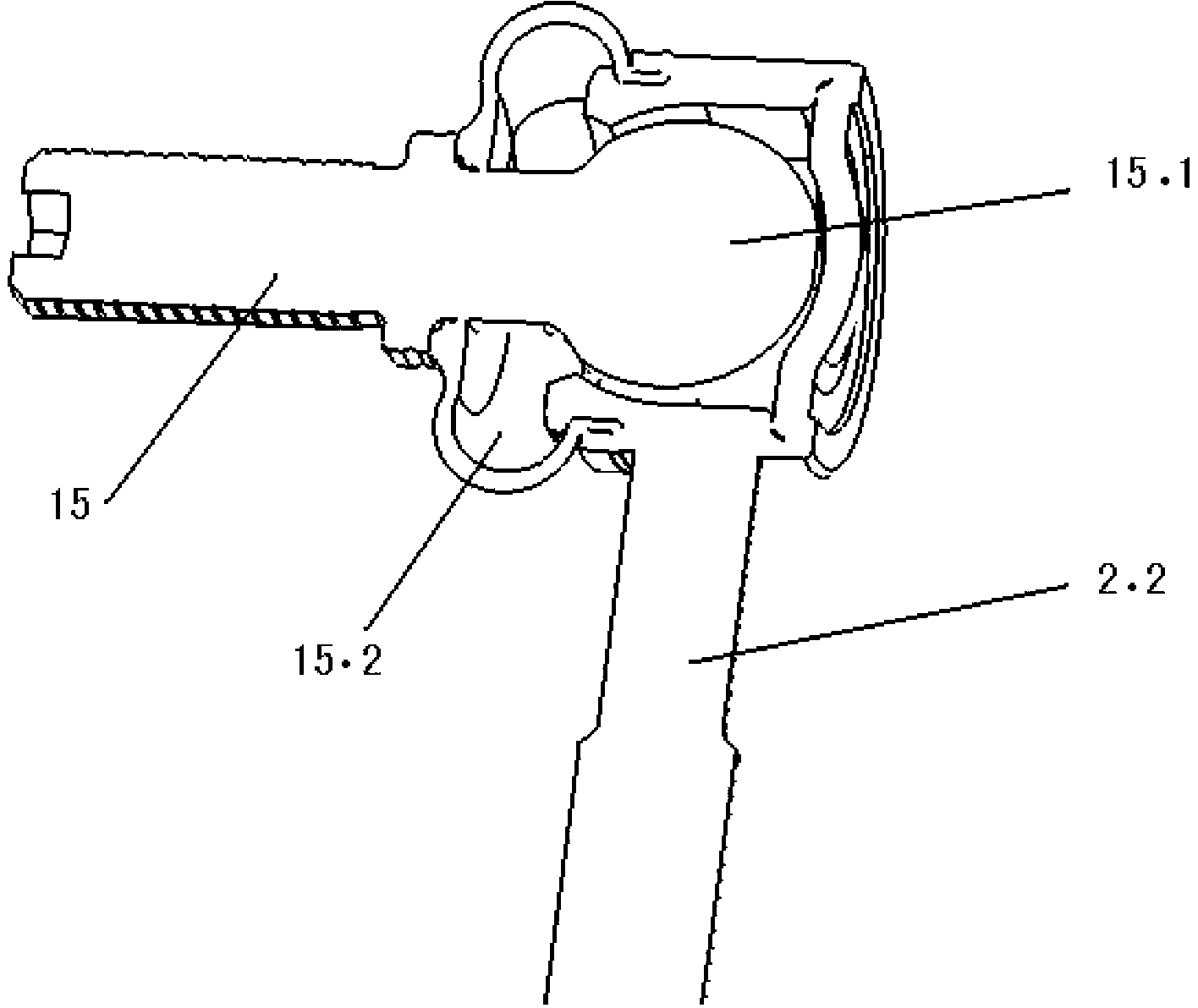 Multi-link suspension structure