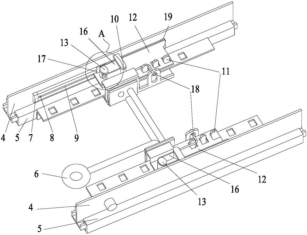 A sliding seat with self-adaptive anti-whiplash after tail impact