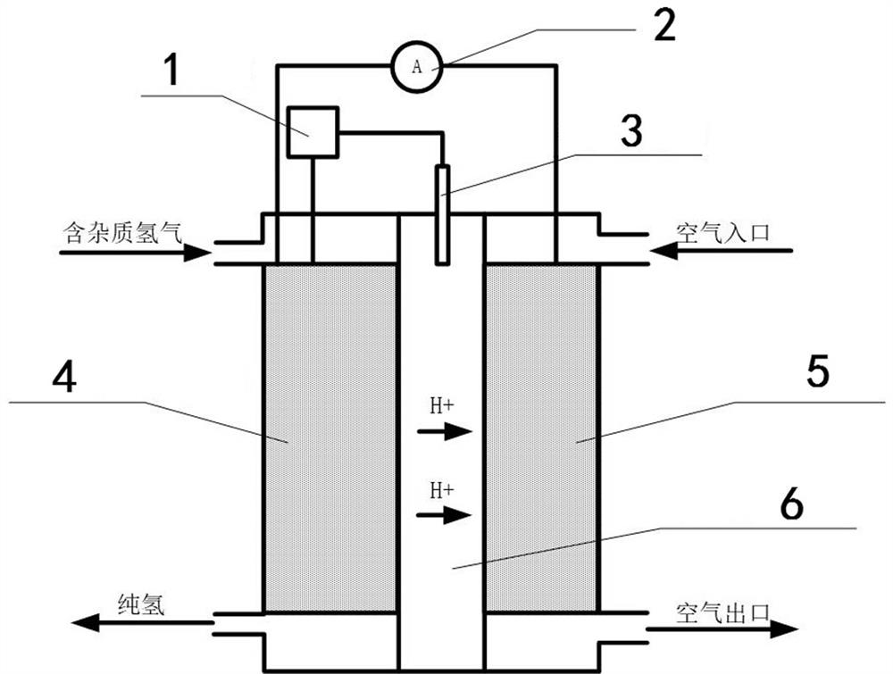 Hydrogen purification device for fuel cell engine