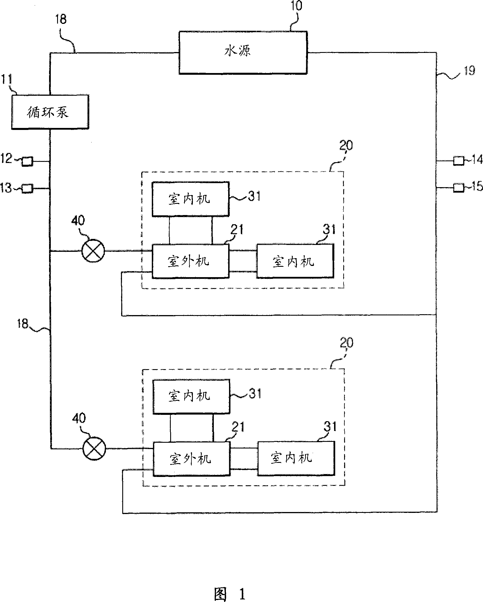 Water source air conditioner system and its control method