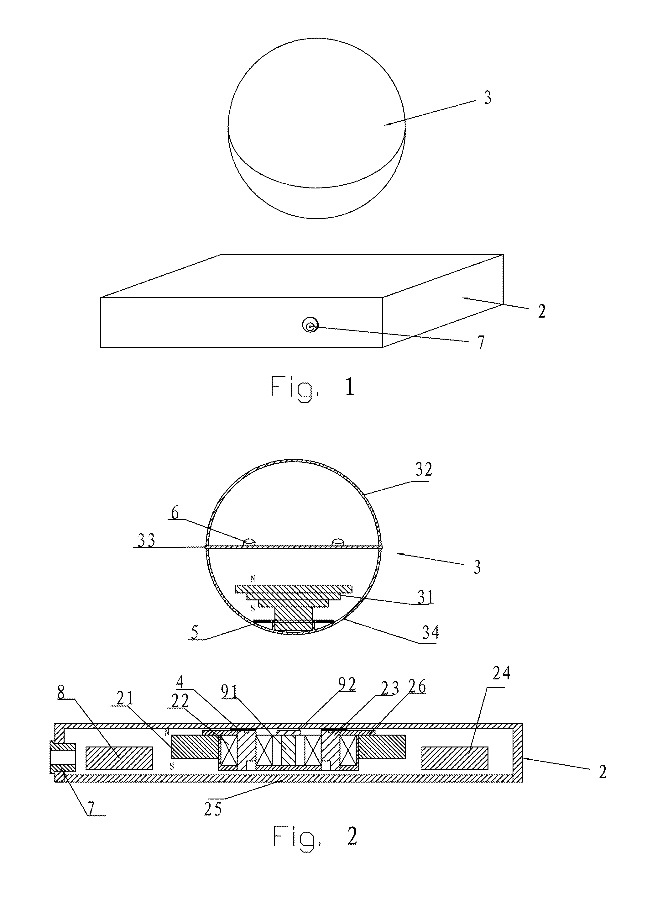 Magnetic suspension device