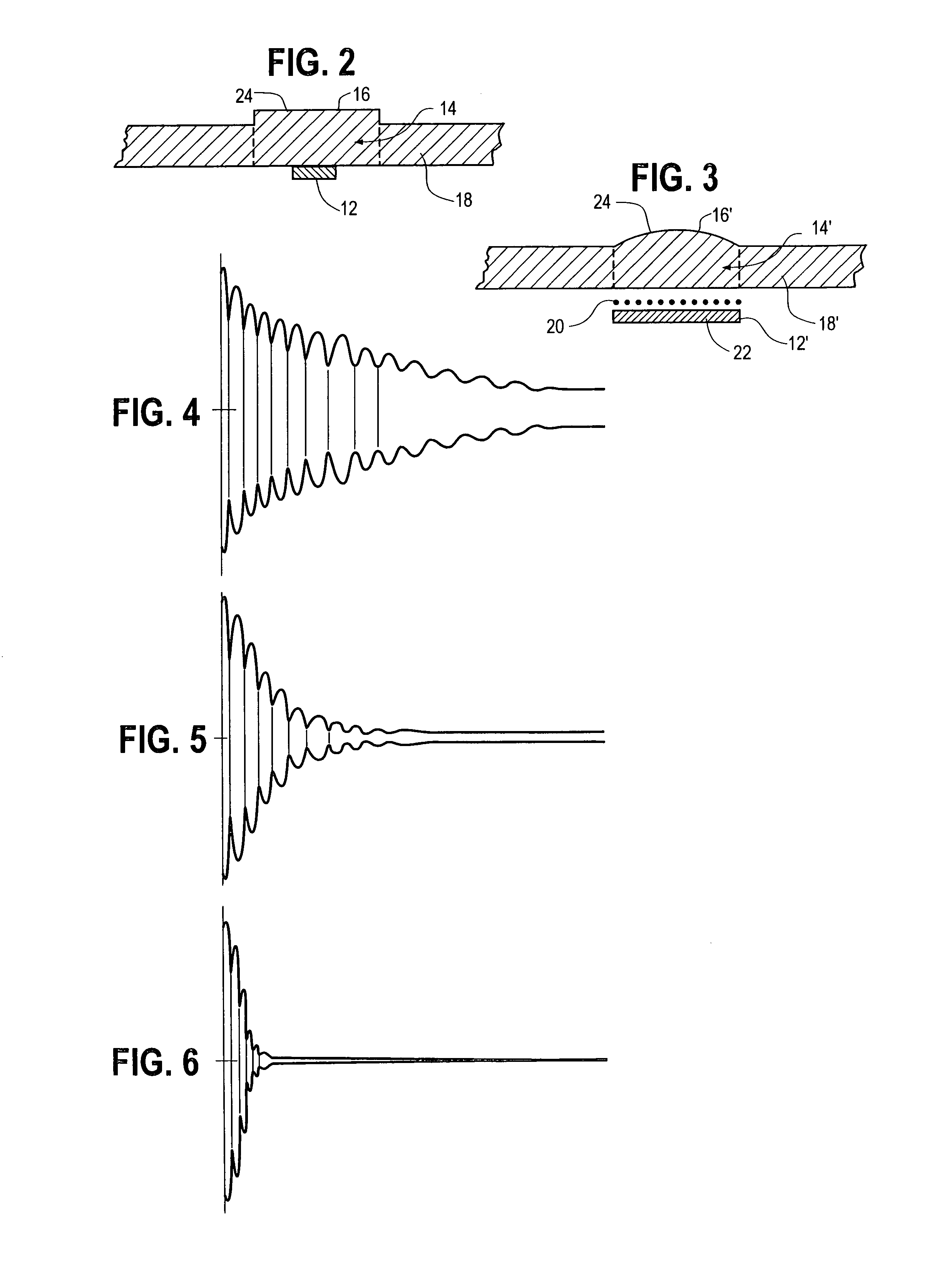 Acoustic wave touch detection circuit and method