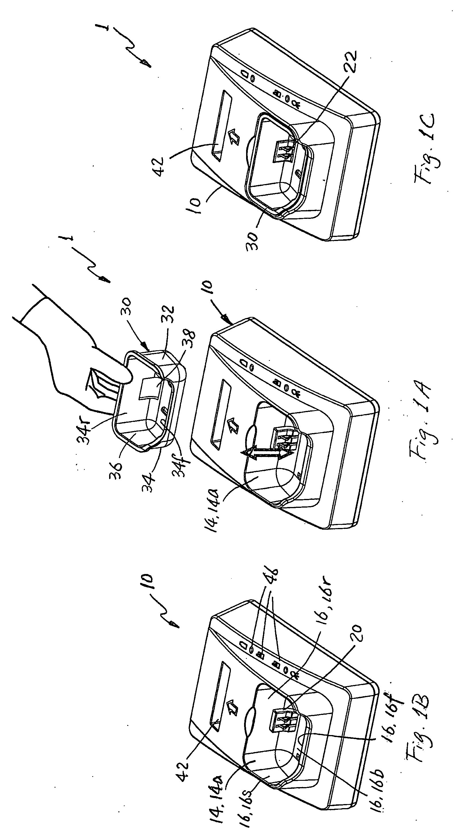 Docking charger for charging a hand held electronic device with or without a protective cover case fitted thereon