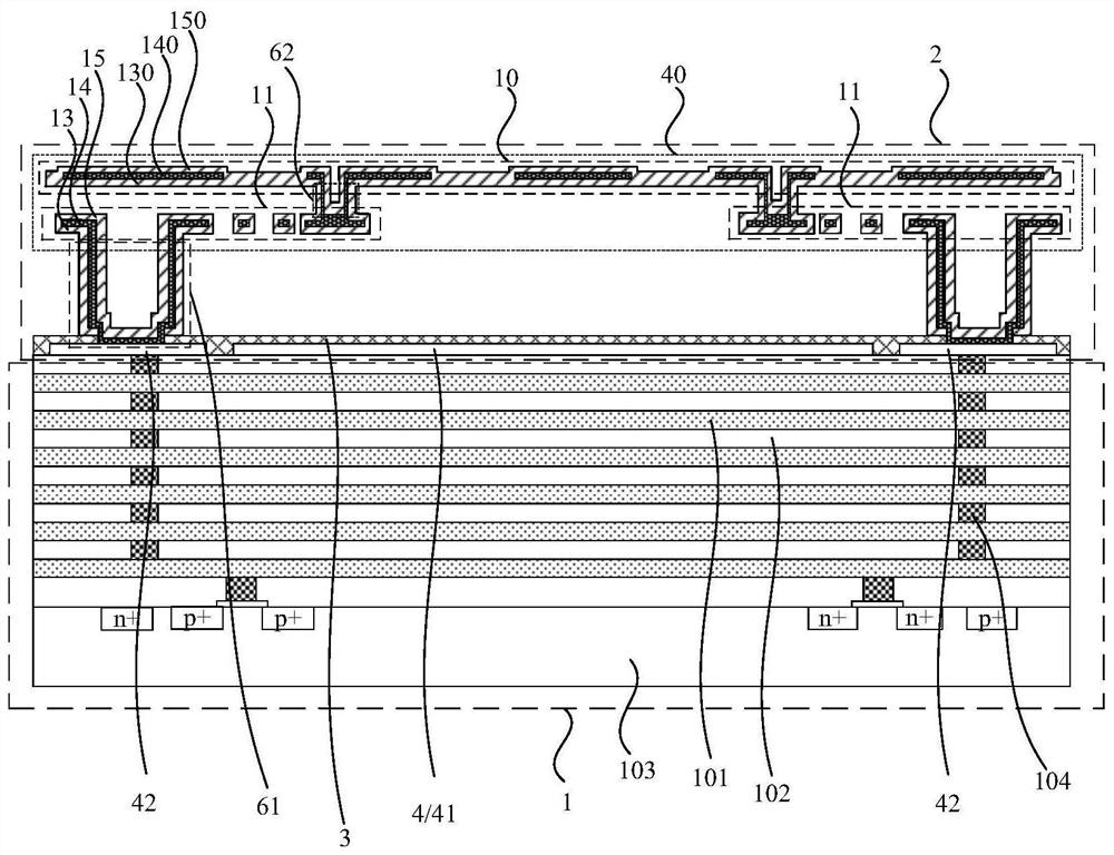 CMOS infrared microbridge detector