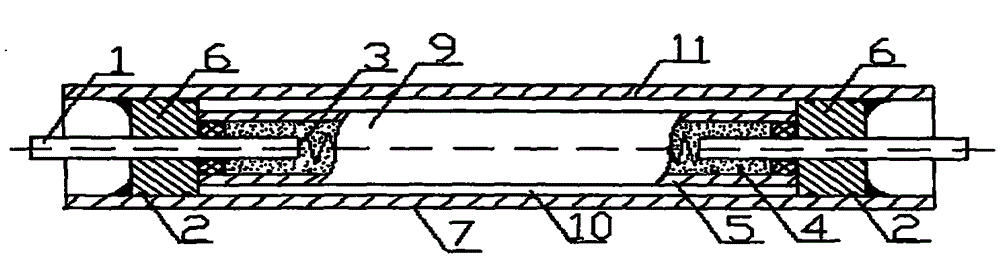 Electric assisting heater adopting nonmetal housing type electric heating tube for central air conditioner