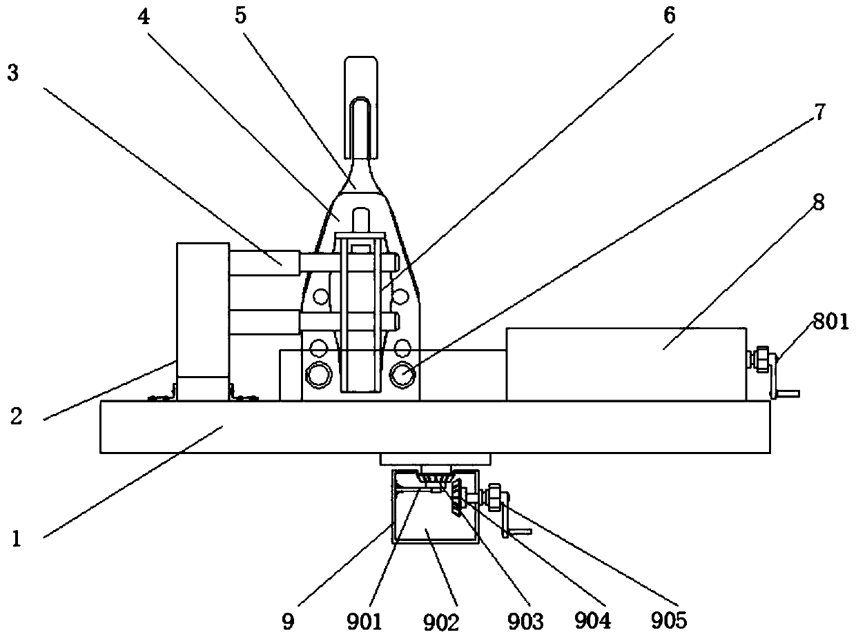 Rear suspension lower support testing fixture