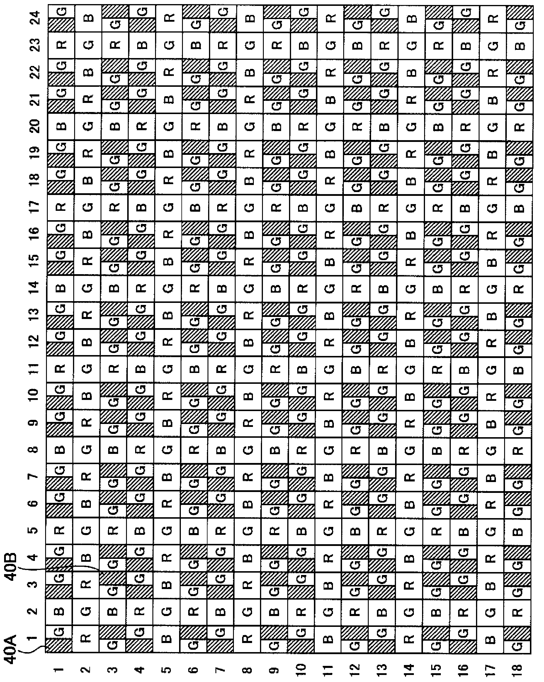 Color image capturing element and image capturing device