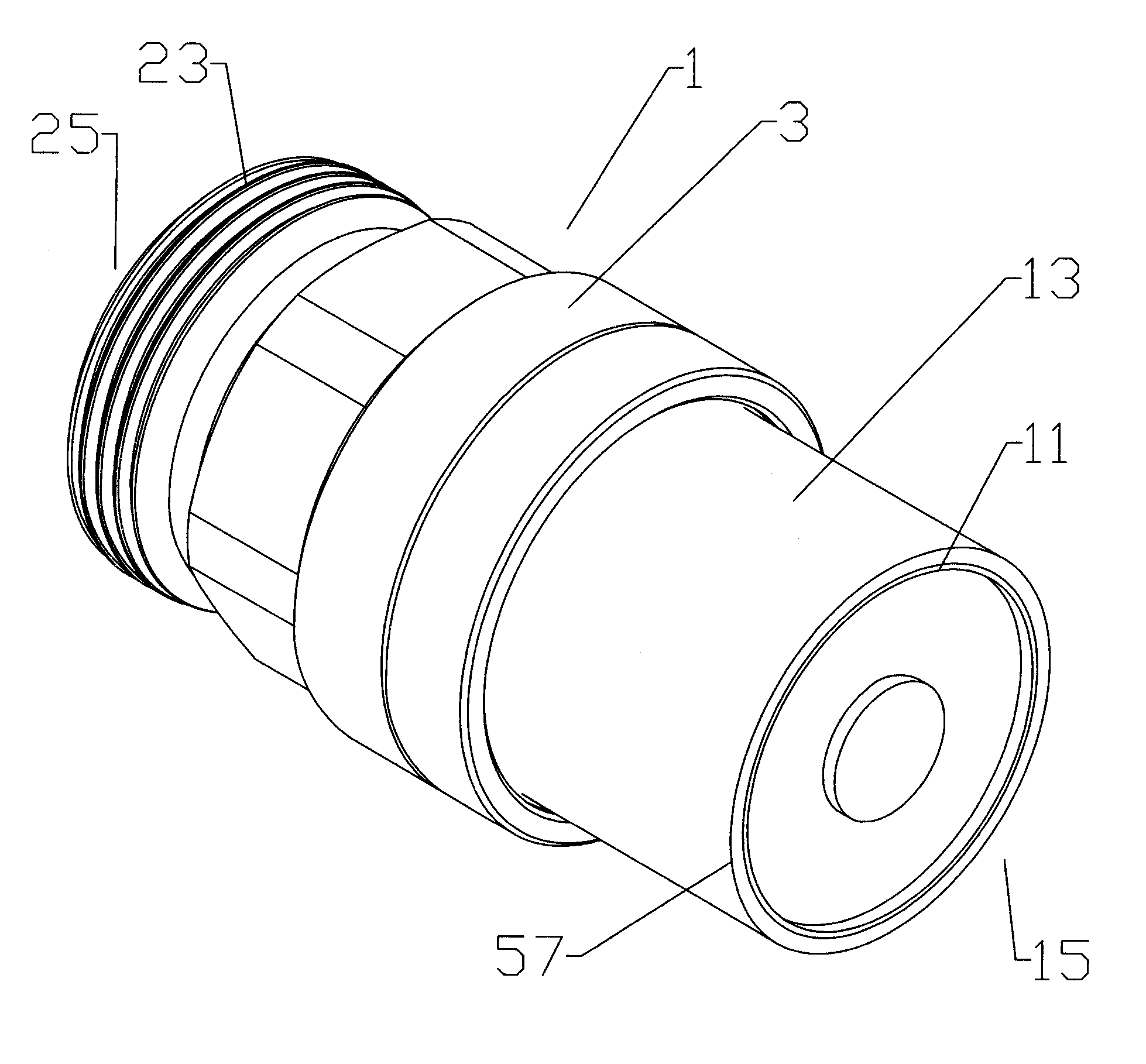 Shielded grip ring for coaxial connector