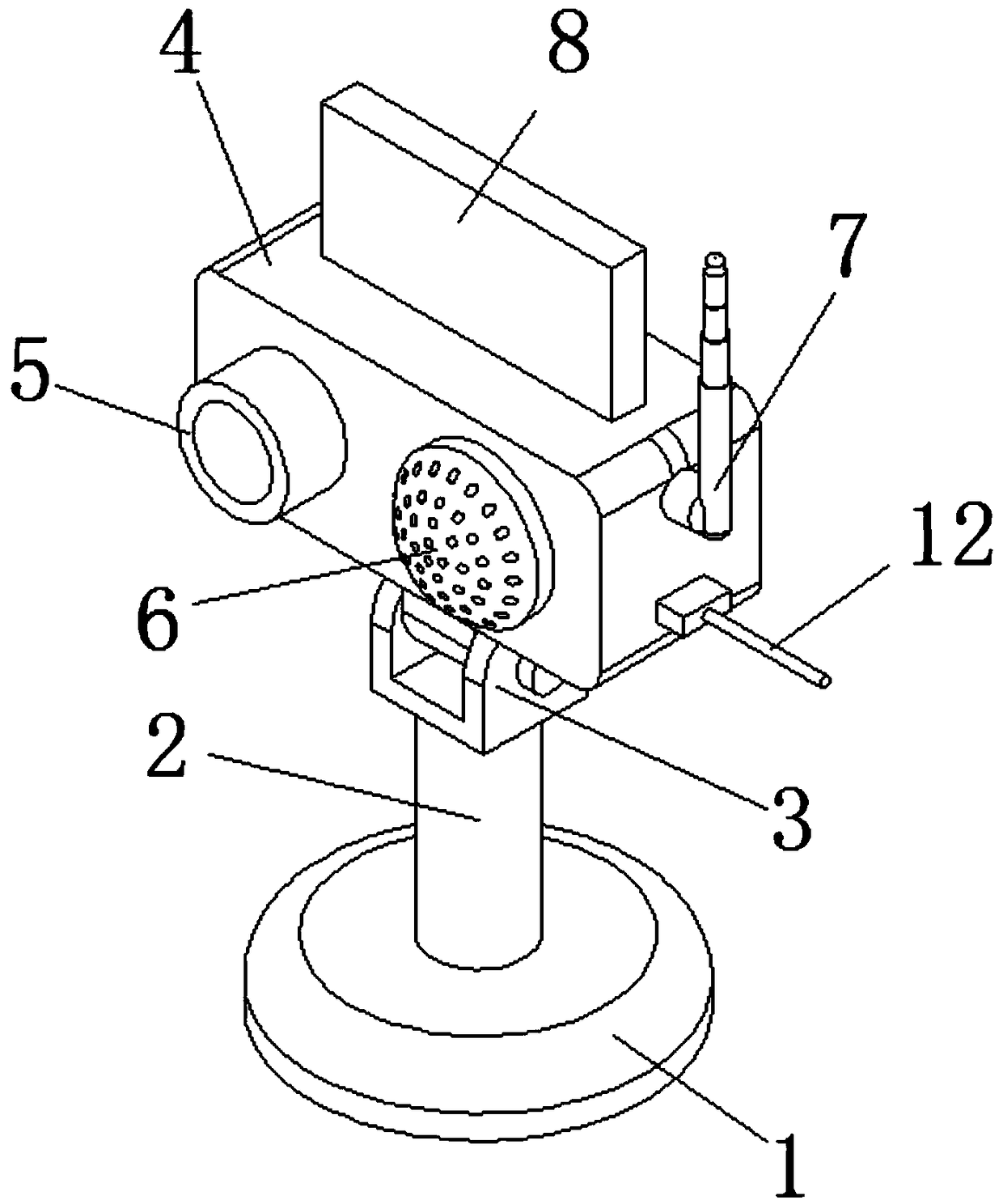 A commodity wholesale logistics monitoring device and a use method thereof