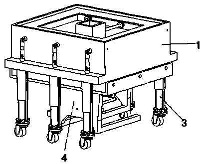 Adjustable transcranial magnetic therapy instrument supporting device for neurology department