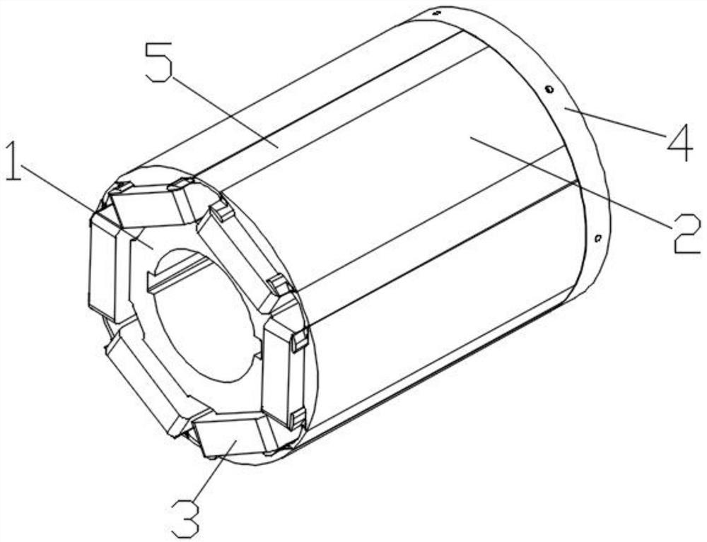 Integrated damping winding, rotor and motor