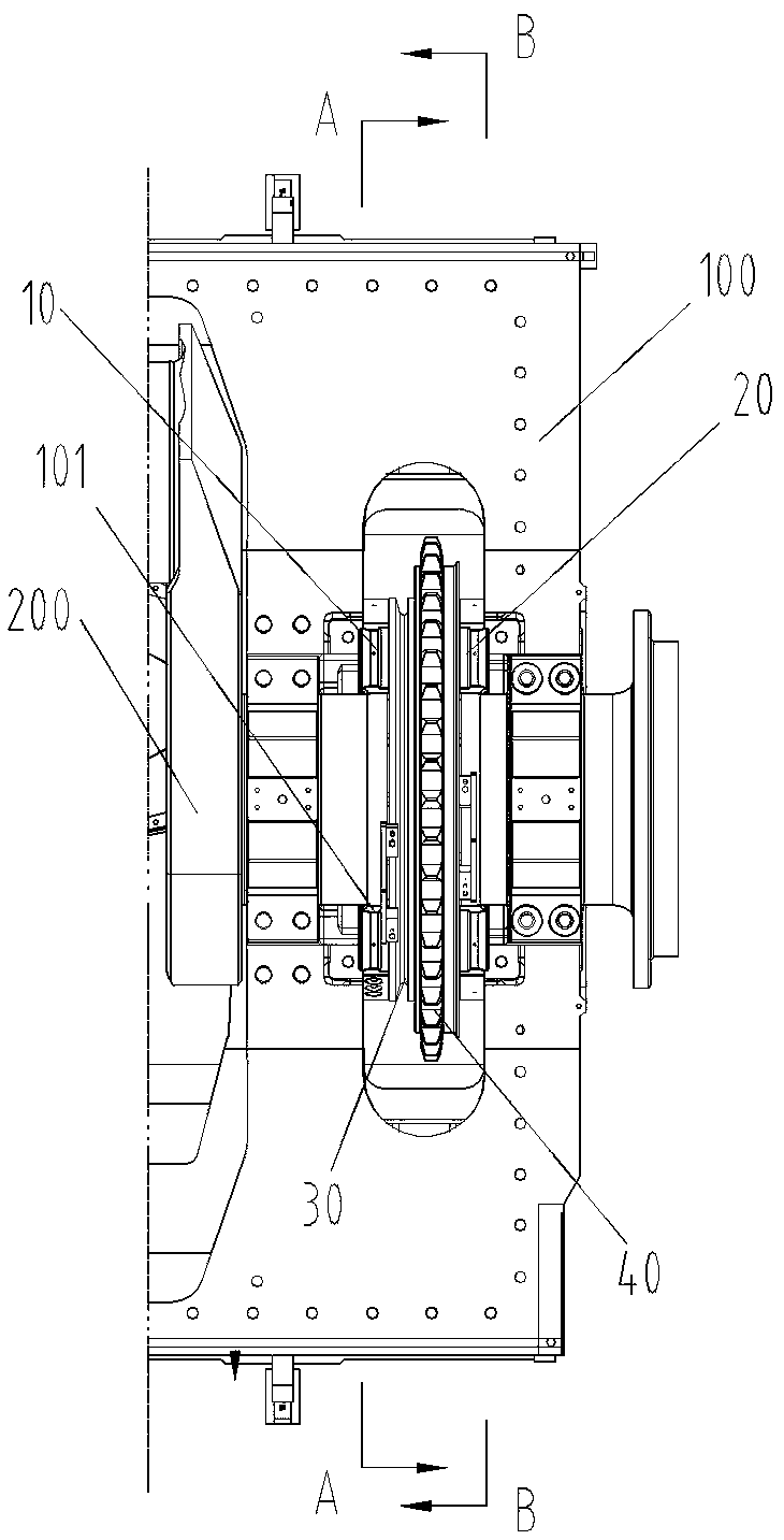 Tool and method for removing thrust block of marine low-speed diesel engine