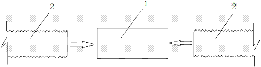 Underground drainage concealed conduit connecting device