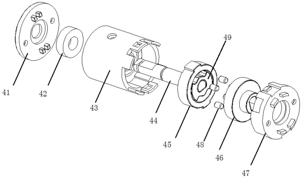 Transmission shaft electric actuator with brake assembly