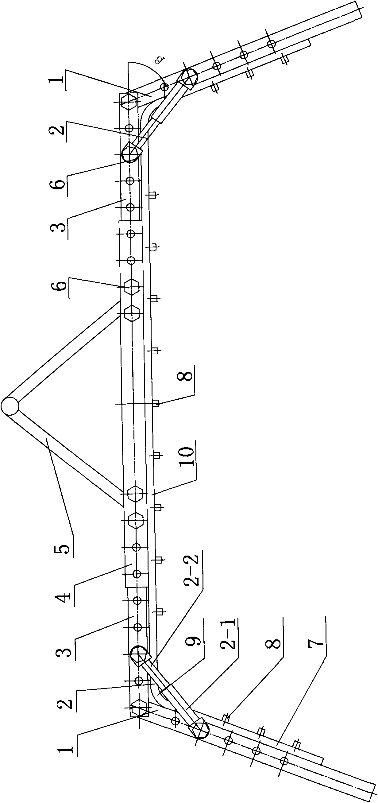 Method for replacing jet rod of spraying machine and mechanism thereof