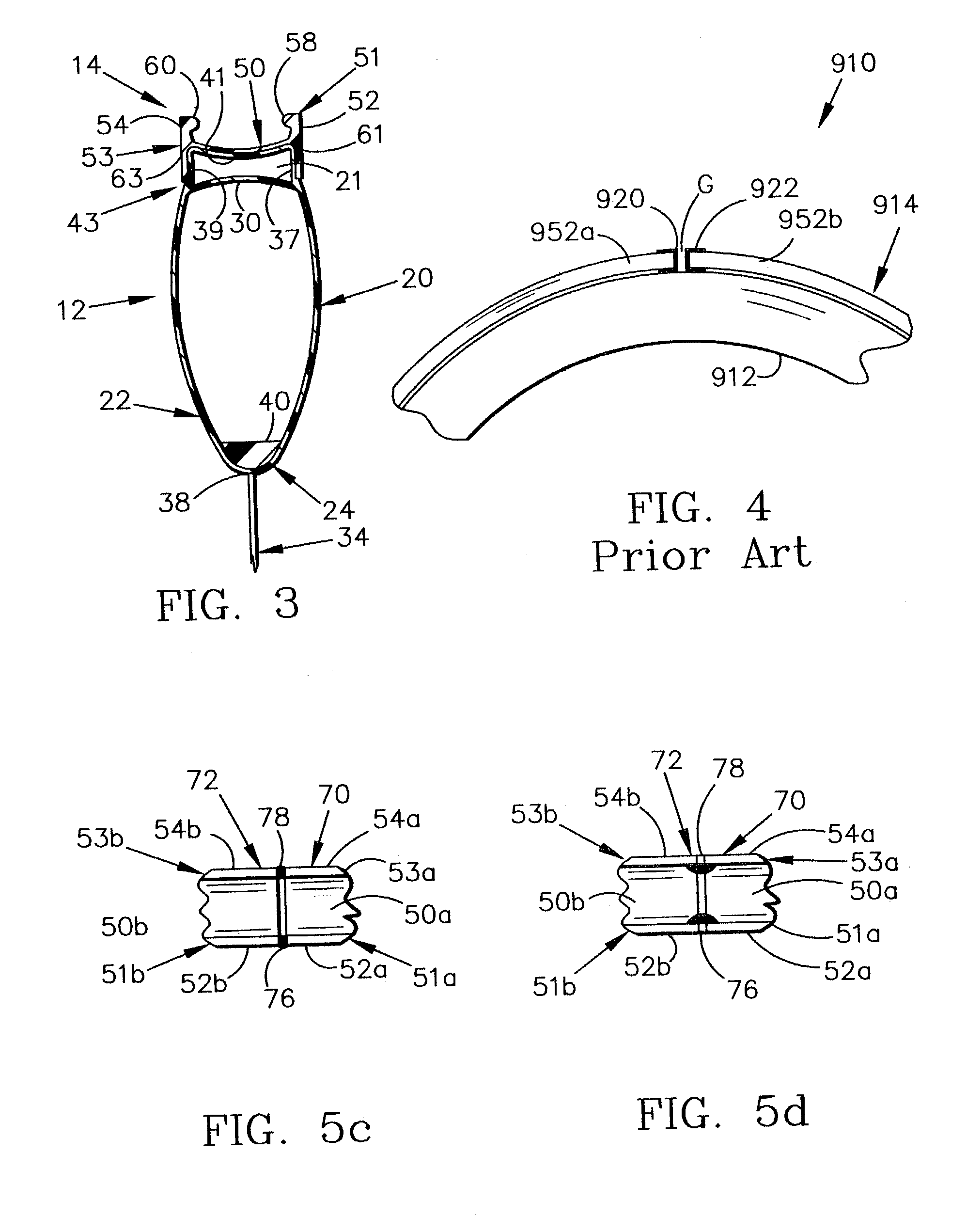 Composite bicycle rim with seamless braking surface