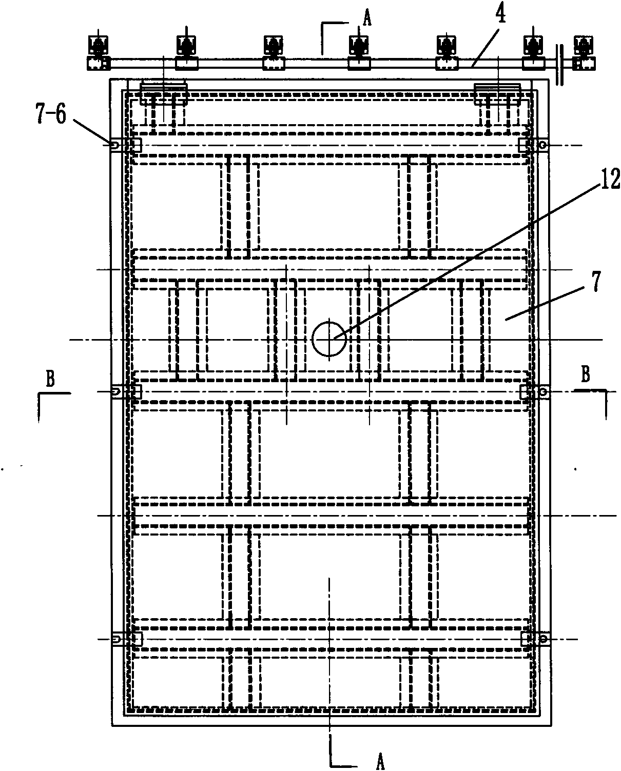 Nuclear power push-pull airtight door