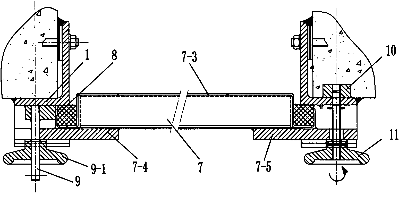 Nuclear power push-pull airtight door