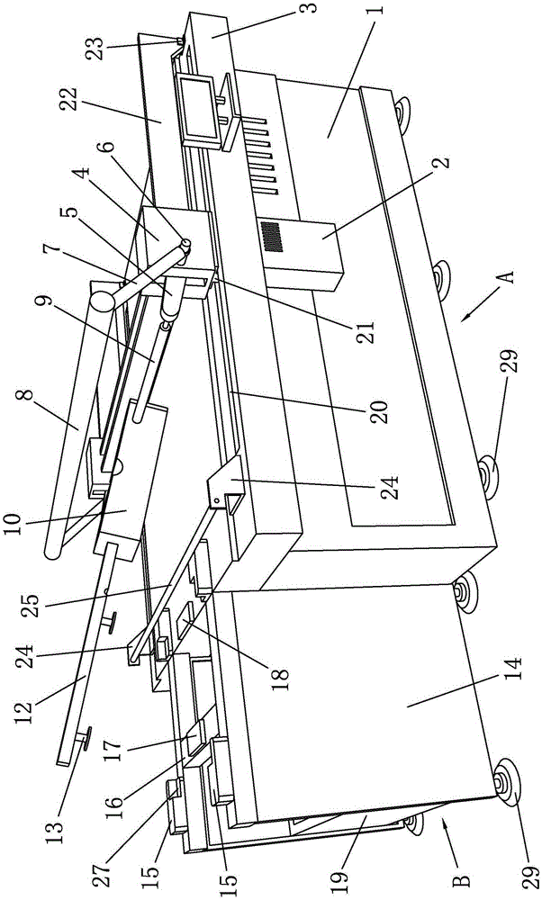 Positioning and clamping device for glass machining