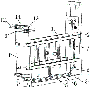 Quickly mounted stable cabinet push-pull rack