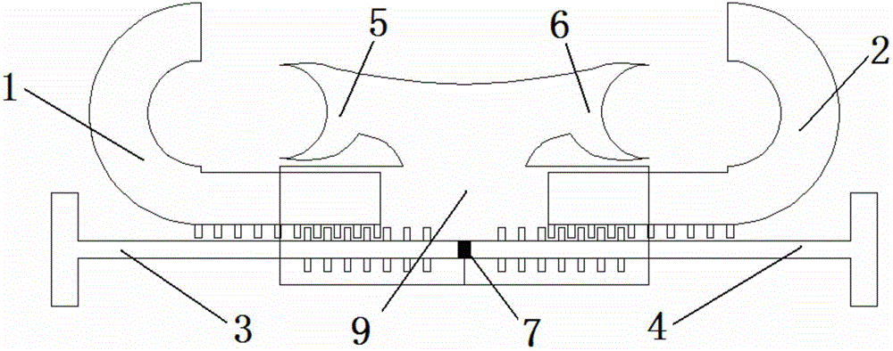 Integrated C-shaped wire clamp