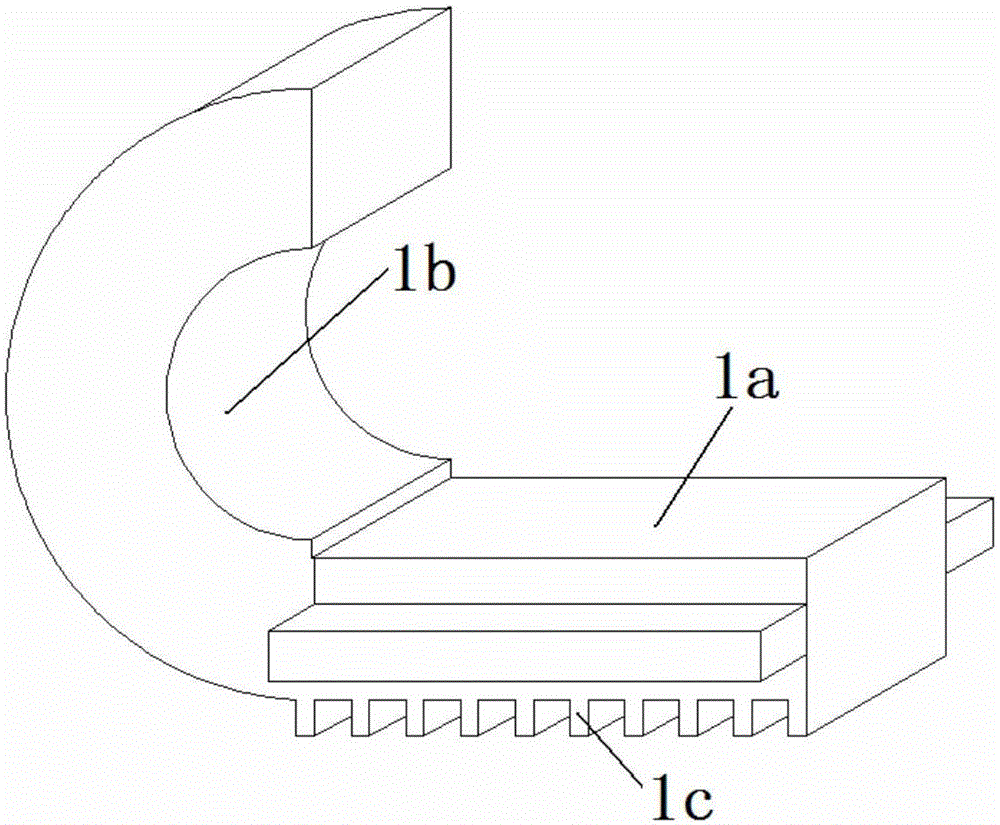 Integrated C-shaped wire clamp