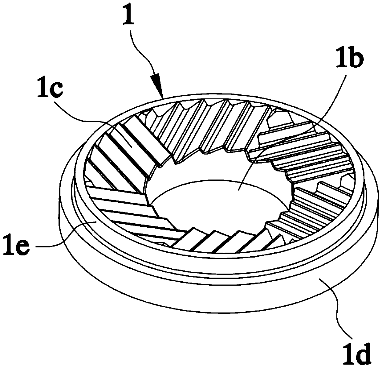 A special natural stone grinding disc for a food grinding machine