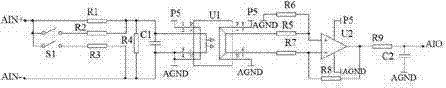 Analog input following processing circuit for variable-frequency governor
