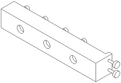 Batch chamfering clamp of acousto-optic crystal blocks