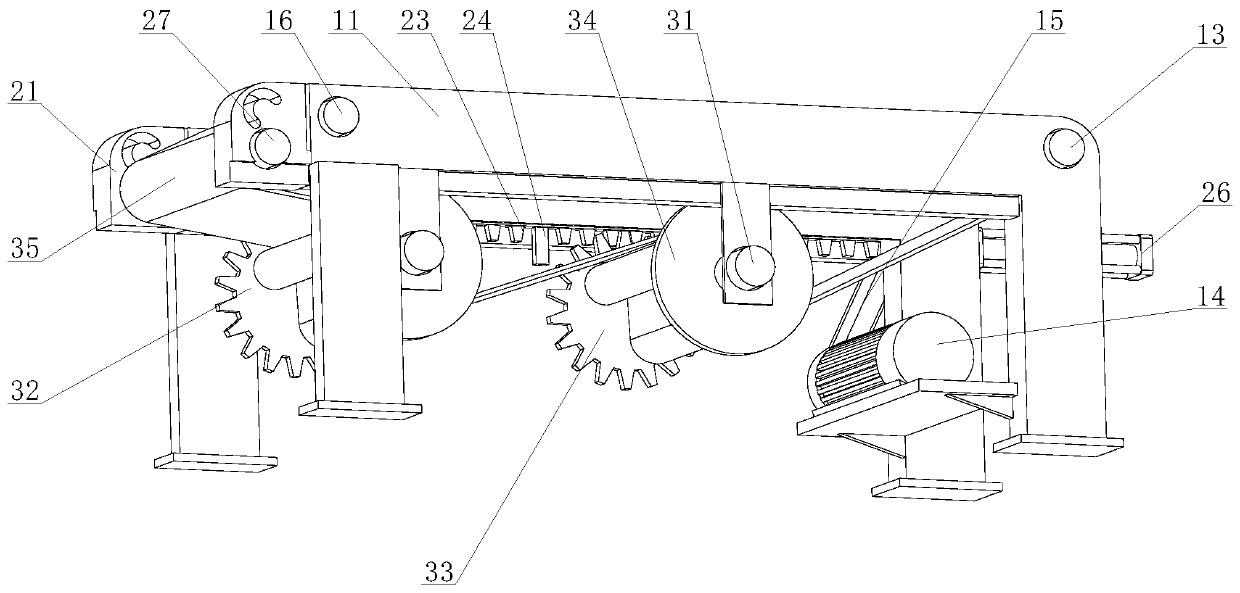 Telescopic conveyor with automatic belt length adjustment