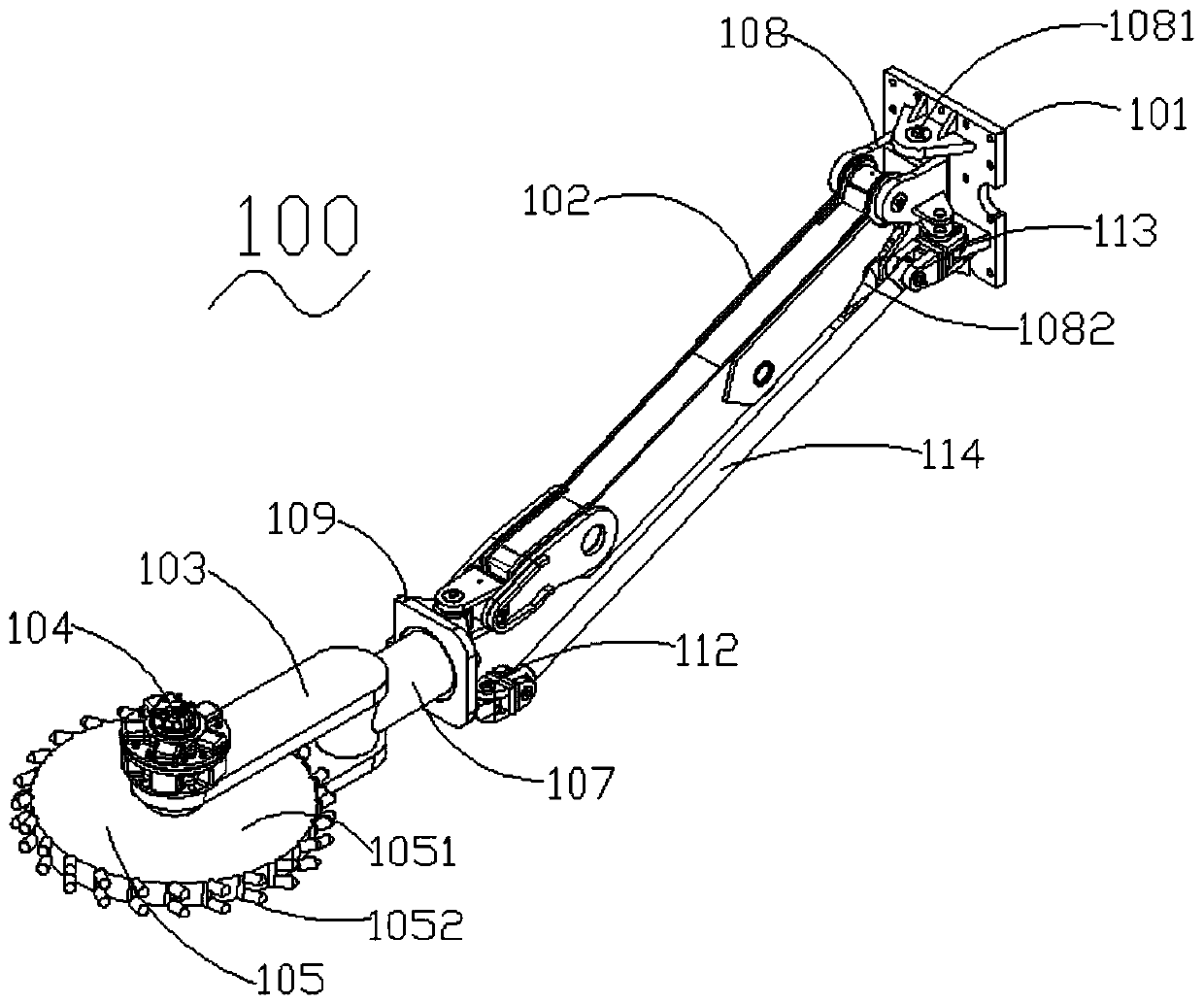 Cutting device for mining and mining machine