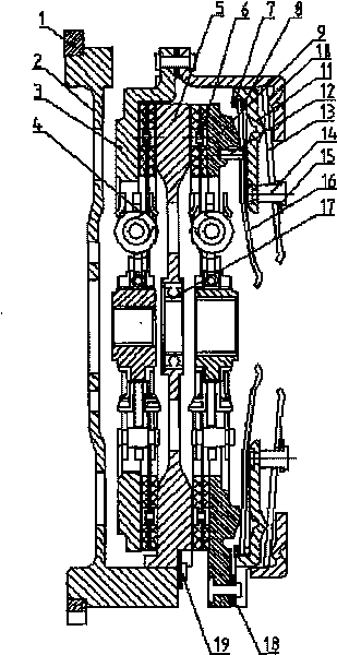 Two flywheels for dry type dual clutch