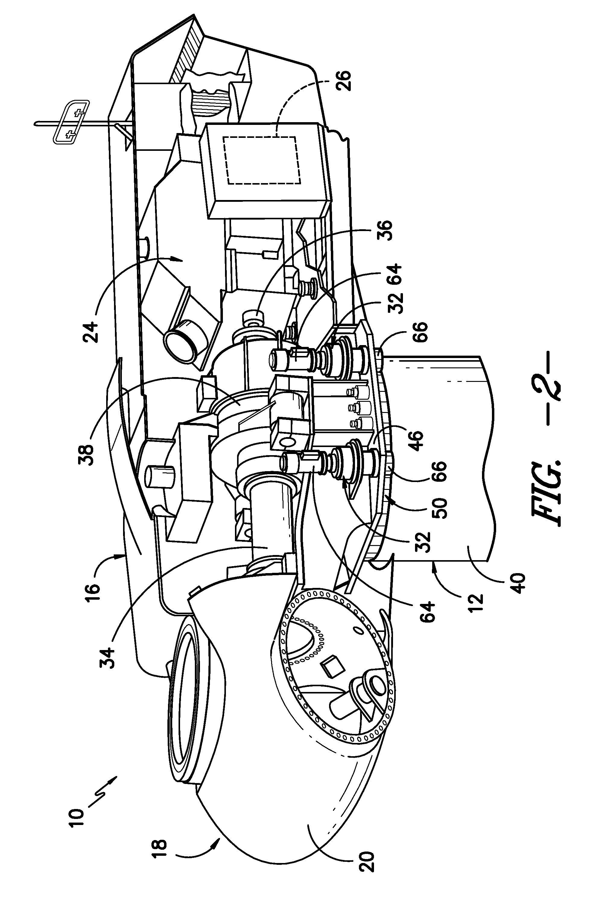 Yaw bearing assembly and tower for wind turbine