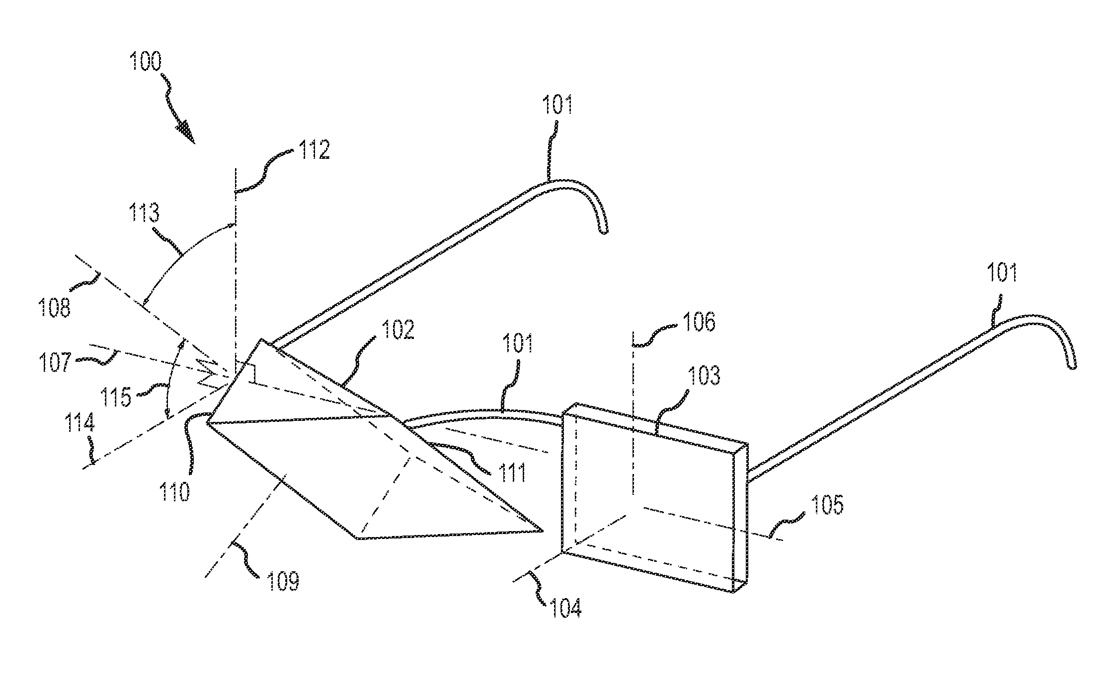 Tilted prism for the treatment of cyclo deviation