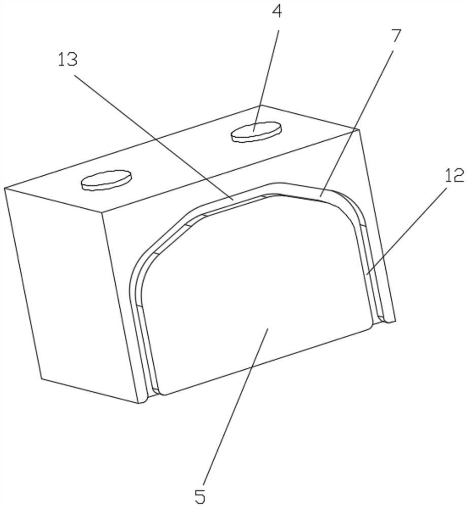 Battery top fixing and taking-out device